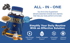 (2 Pack) Jellyfil ACV Gummy, Jelly Fil Weight Support Supplement (120 Gummies)