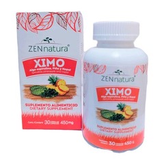 Ximo, Spirulina, Pineapple and Nopal – Alga Espirulina, Piña y Nopal – 30 Caps