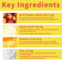 Apple Cider Vinegar Capsules – Weight Loss, Weight Management, Detox & Cleanse