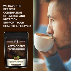 2 Pack Keto Coffee Powder Natural Healthy Diet Instant Weight Loss Keto Coffee