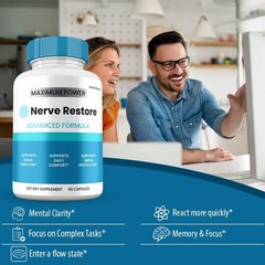Nerve Restore Capsules, NerveRestore Cognitive and Brain Supplement (5 pack)