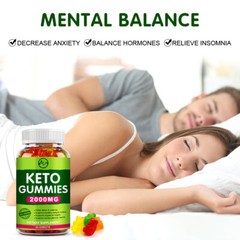 2000mg Keto Gummies For Fat Burner Weight Loss ACV Gummy Appetite Suppressant US
