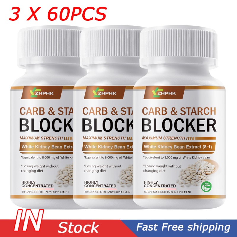 3PACK CARB BLOCK ULTRA Starch Blocker Diet Cheat 60Pills for Rapid Weight Loss