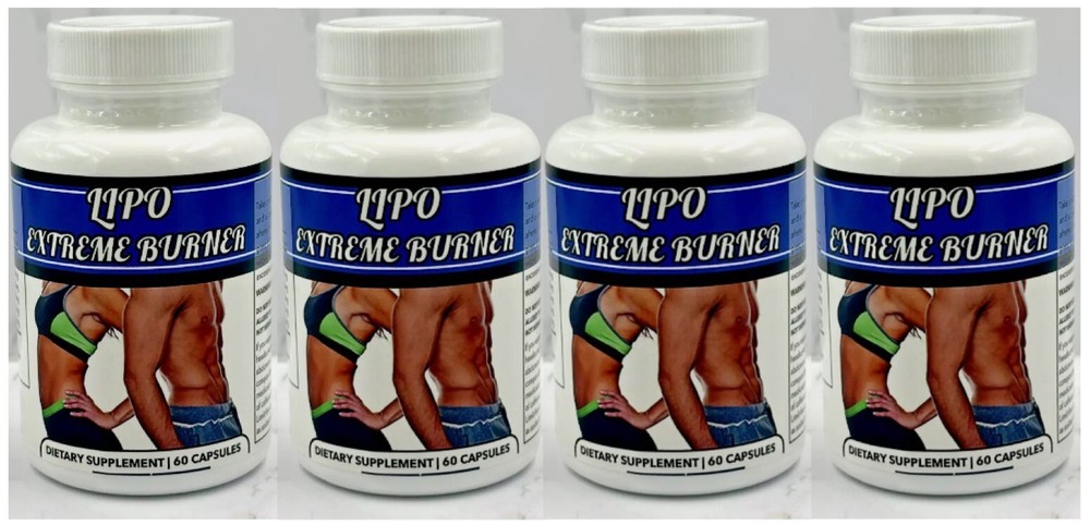 4 Lipo Extreme Burner Garcinia Cambogia Weight Loss Apple Cider Cascara Sagrada
