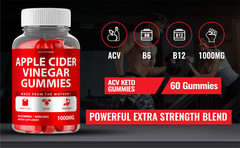 Apple Cider Vinegar Gummies With ACV Mother (60 Gummies, 1 Bottle)