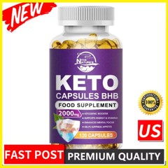 Keto BHB Diet Pills 120 Capsules Best Ketosis Burn Fat Weight Loss Supplements