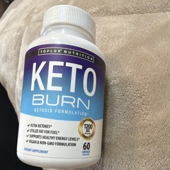 Toplux Nutrition Keto Burn Ketosis Formula 1200mg 60 Capsules Vegan Exp 06/2028