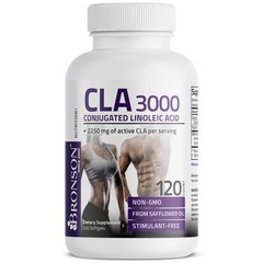 Bronson CLA 3000 Extra High Potency Supports Healthy 120 Count (Pack of 1)