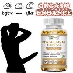 Korean Red Panax Ginseng – 120 Capsules – Extra Strength 1600mg Highest Potency