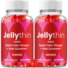(2 Pack) Jellythin Gummies Weight Loss Jelly Thin Apple Cider Vinegar (120 ct)