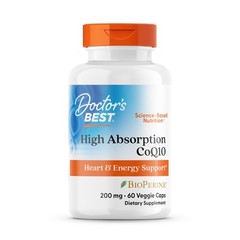 Doctor&rsquo;s Best High Absorption CoQ10 200mg with 60 Count (Pack of 1), White