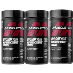 MuscleTech Hydroxycut Hardcore Elite 100 Capsules Each (Pack of 3)