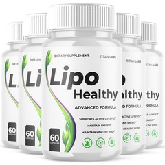 (5 Pack) Lipo Healthy Advanced Energy & Fitness Supplement LipoHealthy 300 Caps