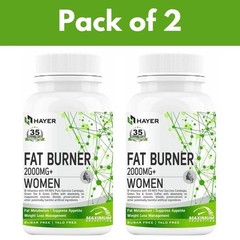 HAYER Fat Burners For Women With Green Tea, Apple Cider Vinegar 60 Caps