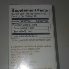 Hyleys Slim Tea Pineapple Flavor 25 Tea Bags Herbal Weight Loss Supplement