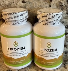 Lipozem weight loss pills-2 Bottles Of 60 Capsules. 120 Total For 60 Days.