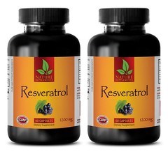 resveratrol serum-RESVERATROL 1200 Mg-nitric oxidative-2 Bottles 120 Capsules