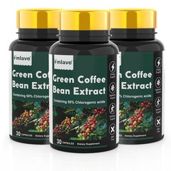3pc Green Coffee Bean Extract Supports Healthy Weight Loss Fat Burn Dietary Caps