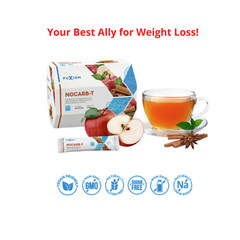 Fuxion Nocarb-T Carb Blocker Apple Cinnamon –Supports Weight Control– 28 Sachets