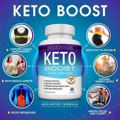 Keto Boost Diet Pills Ketosis Supplement – Natural Exogenous Keto Formula Sup…