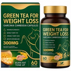 GREEN TEA GARCINIA COMBOGIA EXTRACT SUPPLEMENT NATURAL WEIGHT LOSS HERBAL CAPS