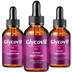 (3 Pack) Glycovit Ketone Liquid Drops Glyco Vit Blood Sugar Support (6 oz)