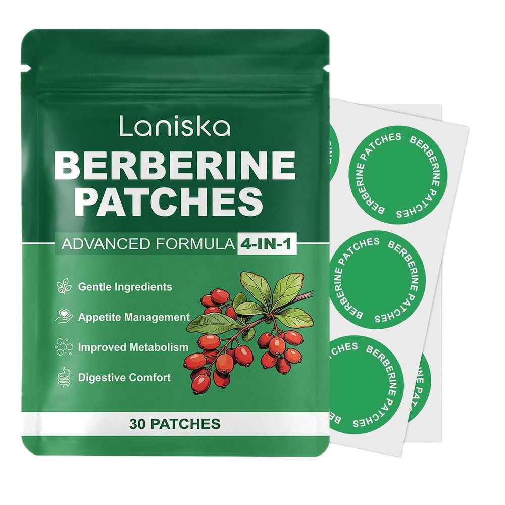Berberine Patches 30 Patches 1 Month Supply