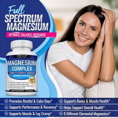 CComplex Supplement 8 Elemental 1000mg-Magnesium Glycinate, Citrate, Malate