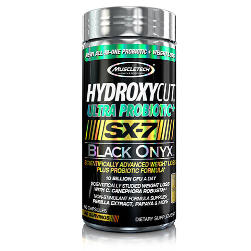 MuscleTech Hydroxycut SX-7 Black Onyx Ultra Probiotic (80 Caps) – Cellucor & EVL