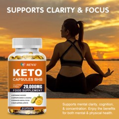 Keto BHB Pills 20000mg Pure Ketones Weight Loss Fat Burner Supplement