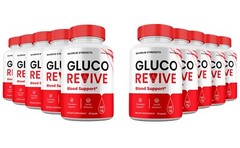 Gluco Revive Blood Support Capsules, All Natural Supplement (10 Pack)