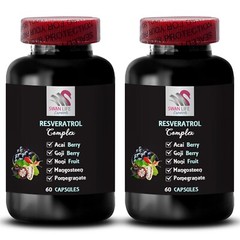 Black Cherry Fruit – RESVERATROL – Nutrient-rich 2 Bottle 120 Caps