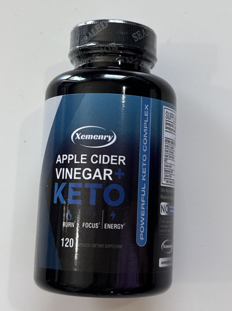 Xemenry Apple Cider Vinegar Keto 120 Capsules Exp 10/2026