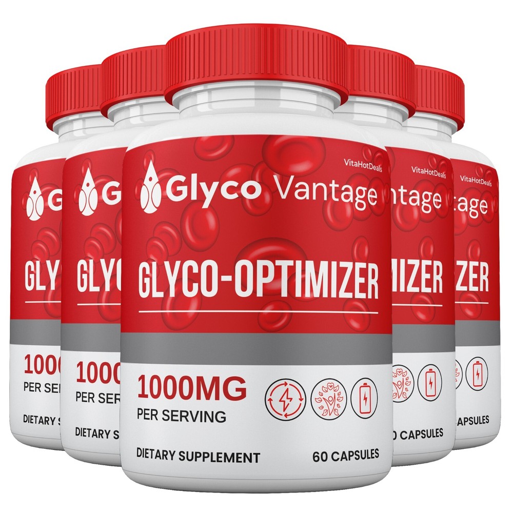 Glyco Vantage Glyco Optimizer Capsules, GlycoVantage Blood Support (5 Pack)
