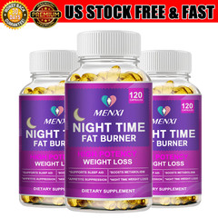 Night Time Fat Burner Softgels For Weight Loss Burn Fat Appetite Suppressant