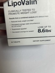 SeroVital LipoValin Weight Loss Supplement Proprietary Blend, 30 Tablets