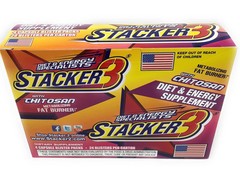 Stacker3 w/ Chitosan Diet & Energy Supplement (4/pk, 24pk/ctn) Total 96 capsules
