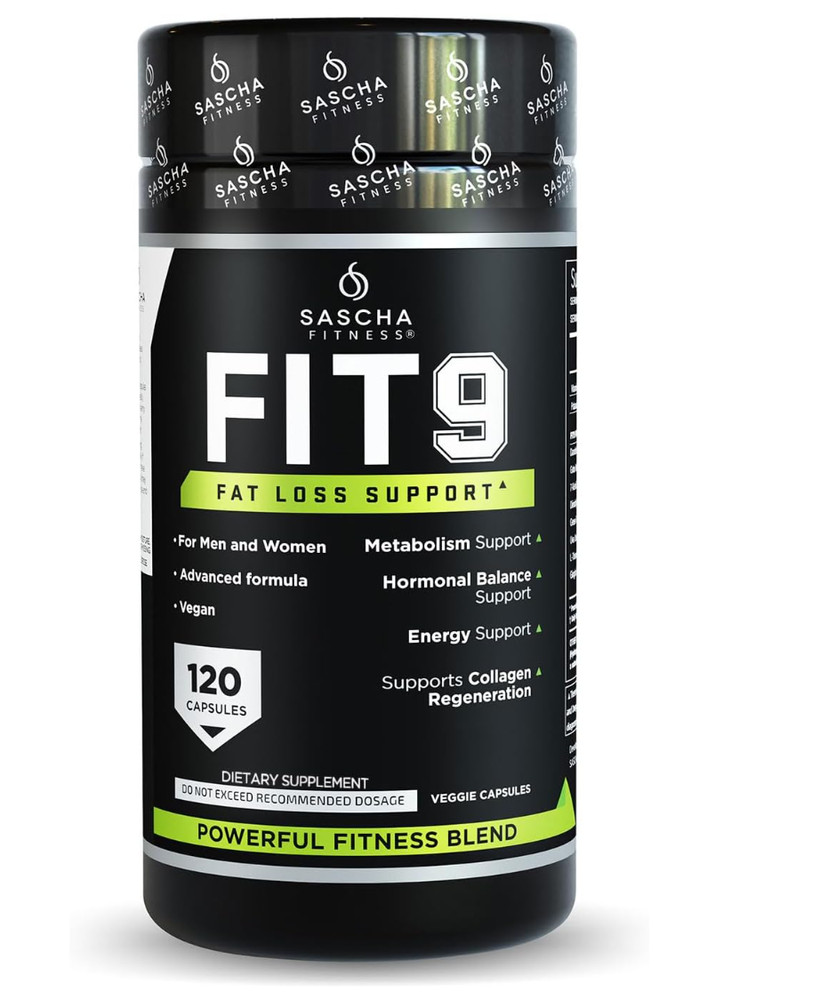 Sascha Fitness Fat Loss pills | Collagen support | Fluid Balance | FIT9 Ingredie