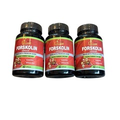 Organic Cadane Forskolin Supplements 1 Month Supply 60 Capsules Lot Of 3