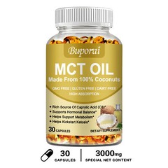 MCT Oil 3000mg – Natural Organic Coconut Extract,Weight Loss,Energy,Inflammation