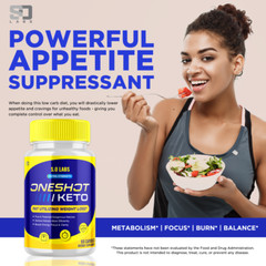 One Shot Keto Capsules – One Shot Supplement For Weight Loss ORIGINAL – 2 Pack