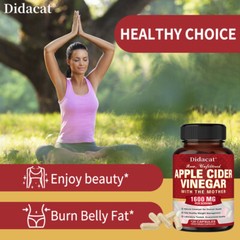APPLE CIDER VINEGAR Capsules Suppress Appetite Healthy Weight Management 30-120