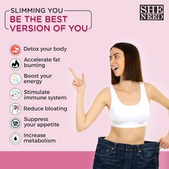 SheNeed Morning Weight Loss Pills With Fat Reduction Formula 60 Capsules Herbal