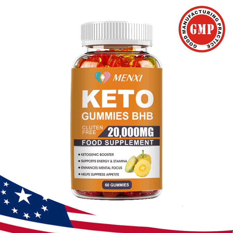 HOT-Keto Slimming Gummies 20,000mg Apple Cider Vinegar ACV Weight Loss 60 Gummy