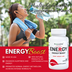 ENERGY – Enhance Vitality, Stamina & Mental Focus – Performance Booster – 60 Cap