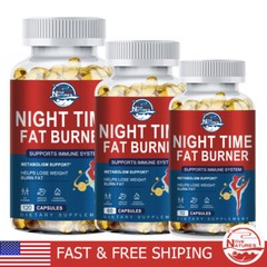 Night Time Fat Burner Slimming Weight Loss Appetite Suppressant 10/60/120Capsule