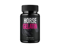 Horse Gelatin Capsules – Horse Gelatine for Male Health Support – 60 Caps