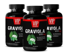 fat burner pill – GRAVIOLA EXTRACT 650mg – appetite suppressor 3 Bottle 300 Caps