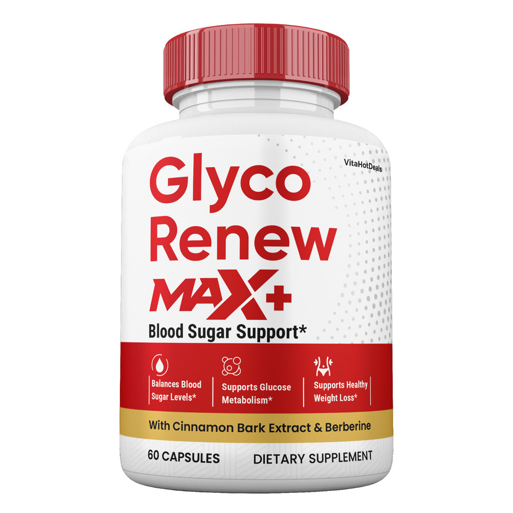 Glyco Renew Max + Blood Sugar Capsules, 2x Higher Potency Formula (1 Pack)