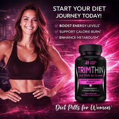 Trimthin Weight Loss Diet Pills for Women – Thermogenic Formula with Max Energy